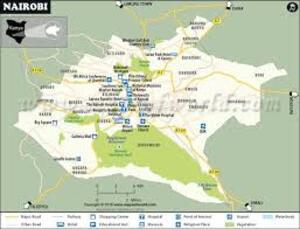 map location to Nairobi airport